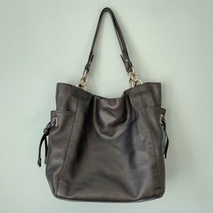 Coach Black Leather Satchel Purse